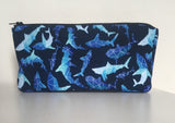 Geometric Sharks Toiletry Bag