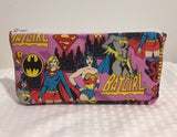 Batgirl, Supergirl, Wonder Woman Toiletry Bag