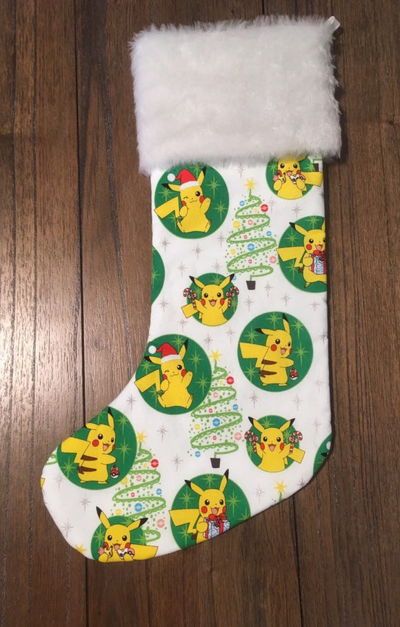 Jolly Pikachu Christmas Stocking