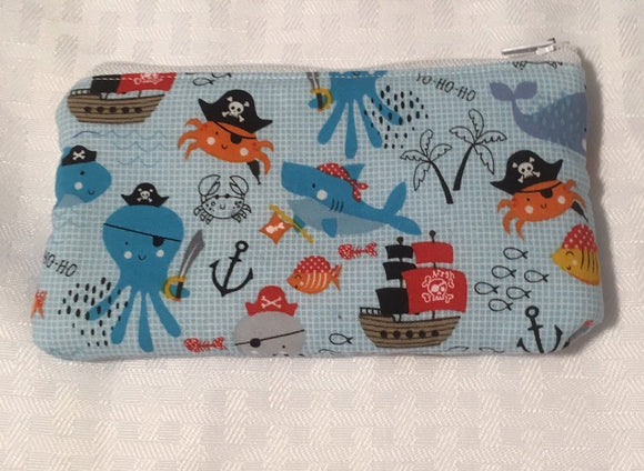 Pirate Sea Life Animals Coin Pouch