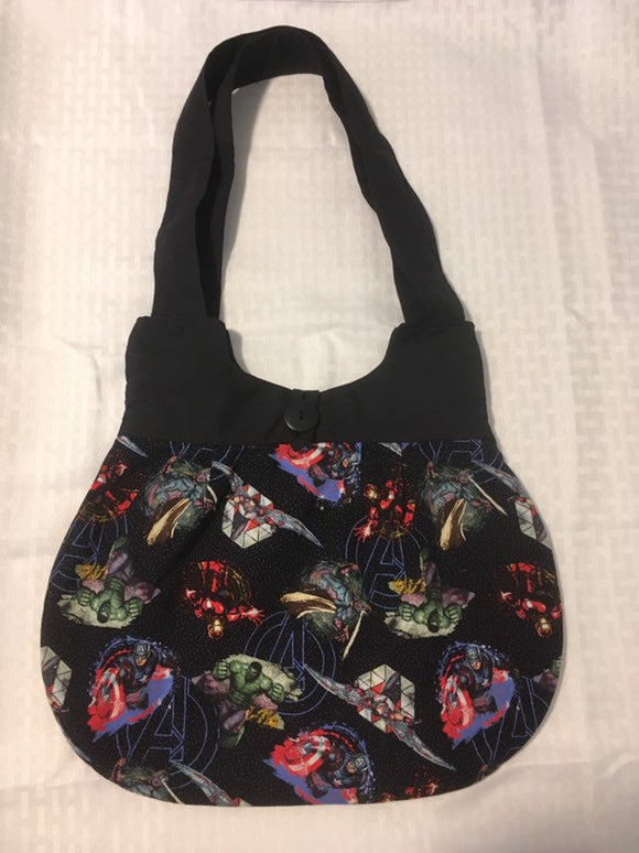 Marvel Avengers on Black Purse