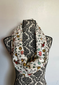 Farm Animals Short Infinity Scarf